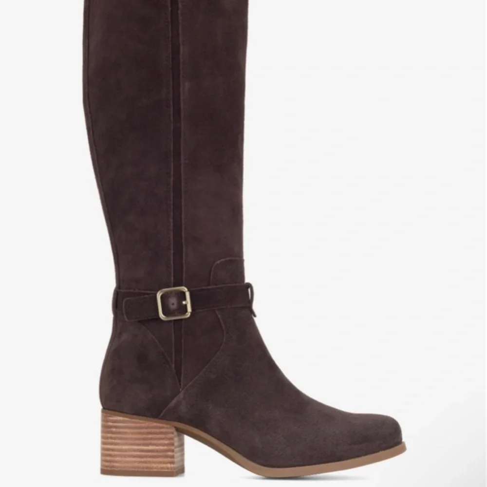Koolaburra by Ugg Long Brown Boots Zip Belt Women’s Sz 7